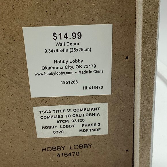 Elephant & Hearts Wall Nursey Decor Wood 9.84x9.84in Pink Gray Hobby Lobby NEW - Picture 3 of 6